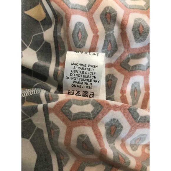 Magic Maxi Dress Women Small Red Geometric Sleeveless Stretch Boho Casual - Picture 10 of 12